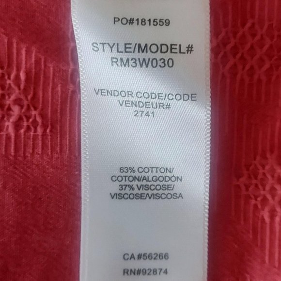 Splendid Collections Women’s Nicki Jacquard Blouse Guava/Pink Size: Small - Picture 14 of 14